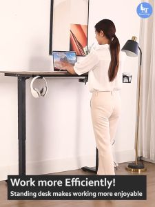 Smart Ergo - Electric Memory Height Adjustable Standing desk with Drawers | 80cm✔ 100cm✔ 120cm✔ 140cm✔ Electric Computer Table ( Motion Base )