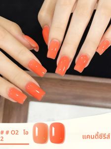 ยาทาเล็บเจลแก้ว WS 1 ชิ้น สีชมพู เขียว ส้ม สำหรับทุกฤดู 2025 ซัมเมอร์ โดปามีน ไอซ์ ใส สำหรับตกแต่งเล็บ อุปกรณ์ทำเล็บ