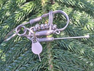 Premium Stainless Steel Cylindrical Keychain Handcrafted Minimalist EDC Key Holder Organizer
