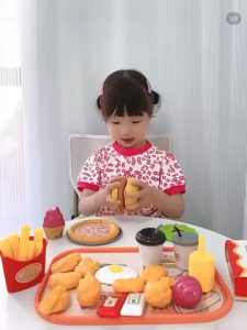 Ready Stock Castle Play Tent for Kids / Khemah Kids Pretend Play Fast Food Toys Kitchen Playset Toys Mainan burger