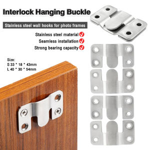 Vacaka Multifunctional Interlock Hanging Buckle Wall Picture Frame Hanger Wall Mounted Bracket