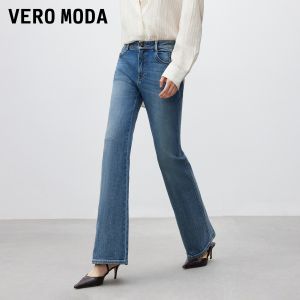 Vero Moda | Rose Buttons Water Wash Flared Womens Jeans Summer Autumn