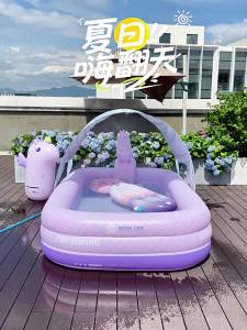 EnjoyLife | Inflatable Family Swimming Pool with Slide for Kids and Adults