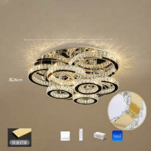 LEITONG | Creative Circular Modern Simple Crystal Lighting