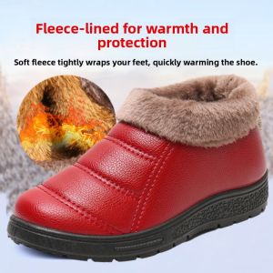 JIFANPAUL | Waterproof Warm Winter Cotton Shoes for Seniors Soft Sole