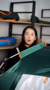 Tenda Camping Kemah Kapasitas Hijau 4-6 Orang Tenda Otomatis Outdoor & Indoor Tenda Gunung