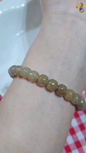 Premium Grade Golden Brown Nephrite Jade Bracelet