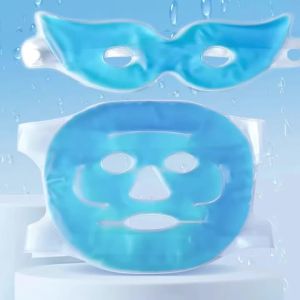 Relaxing Gel Eye Mask with Eye Openings - Hot and Cold Therapy to Relieve Headaches and Tension Helps with Tired Eyes Swelling