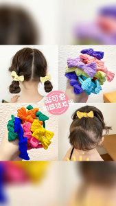 Hair Band Candy color bow headband hair band wholesale girls hair tie leather band ins high value childrens hair accessories hair rope Band