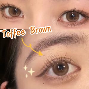 【65฿ ซื้อ1แถม3】มหกรรมลดใหญ่ เซ็ตตัวตึง รุ่นแฟชั่นขายดี เลนส์แฟชั่นสีชัด เลนส์ค่าสายตาปกติ-Brown/Black/Grey/Blue-14.0~14.5mm Monthly Replace