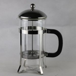 Fine Filter Stainless Steel Glass French Press Coffee Pot