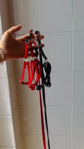 Bộ dây dắt bản dẹp kèm yếm và vòng cổ cho Chó Mèo nhỏ dưới 4kg (mẫu mới) - Hara Pet Store