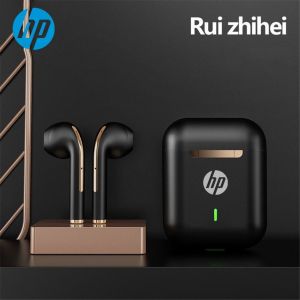 ♥100% ผลิตภัณฑ์ดั้งเดิม + Gratis Ongkir♥หูฟังบลูทูธไร้สาย J18 HP TWS หูฟังสเตอริโอกีฬาอินเอียร์ Ture ชุดหูฟังบลูทูธไร้สายเกมสำหรับ IPhone