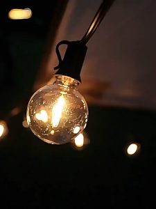 Solar lights with solar panel tent canopy camping waterproof for outdoor light homestay courtyard decoration and wedding decoration lights