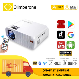 【🥇1920P/12500Lumes】wireless projector Mini Portable phone projector with bluetooth Home projector for laptop projector for cellphone projector smart projector mini projector for phone bluetooth projector mini projector for cellphone movie projector