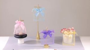 10x15cm Cao Cấp Mềm Mại Lụa Satin Trang Sức Bảo Quản Túi 10 Chiếc Dây Rút Tặng Túi Đựng Vòng Cổ Vòng Tay Vòng Tay Vải Mịn Đóng Gói