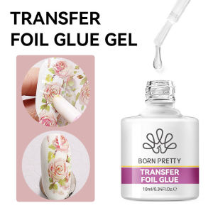 BORN PRETTY | BORN PRETTY Nail Foil Gel 10ML Foil Transfer Gel for Nails Stickers Transfer Nail Rose Flower Designs Floral Wedding Summer Nail