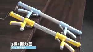 2 in 1 Arm Strength Bar 5-100KG Adjustable Grip Strength Device Spring Training Fitness Gym Equipment Chest Arm Strength Training Gym Equipment Chest Muscle Exercise Arm Strength Stick