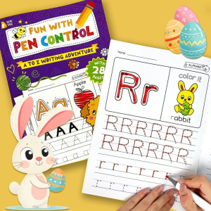 BEAR TALE Pen Control Tracing Alphabet Workbook for kids 28Pages Pre-school Writing Books Educational Toy Practice Books