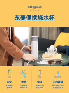 Donlim portable electric kettle bottle hot water cup thermos cup hydroflask full automaticTravel household heating kettle DL-B1