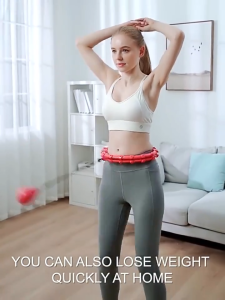 LuzNest Intelligent hu la hoop Adult Weight Loss Massage hula hoop 24 Section Adjustable Weighting Fitness Equipment