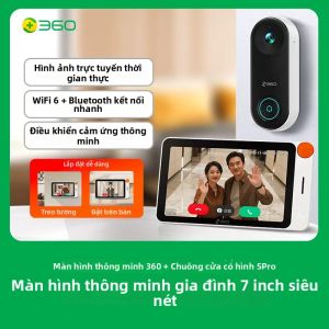 360 | Đầu Ghi Hình Giám Sát Từ Xa Cửa Ra Vào 7 Inches