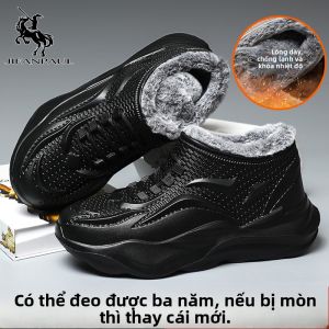 JIFANPAUL | Giày Nam Chống Thấm Nước Bằng Cotton Ấm Áp