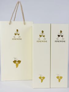 Thickened Double Bottle Red Wine Paper Box Handheld Large Size Wine Gift Box Restaurant Wine Serving Set Wine Storage Box