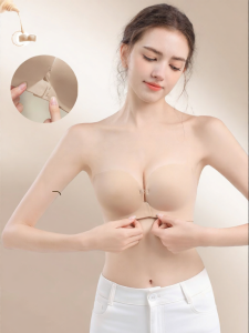 XINWEN | Non-slip Gathered Small Breast Enhancing Strapless Bra