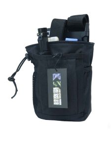 Black Small Tactical Recovery Bag Outdoor Climbing Waist Hanging Storage Bag De Yi Ying MOLLE Military Style Outdoor Gear