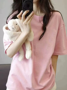 Bộ Đồ Thể Thao Cotton Nguyên Chất Mùa Hè Cho Nữ Bộ Đồ Hai Mảnh Tay Ngắn Quần Ngắn Rộng Rãi Thoải Mái Phong Cách Hàn Quốc