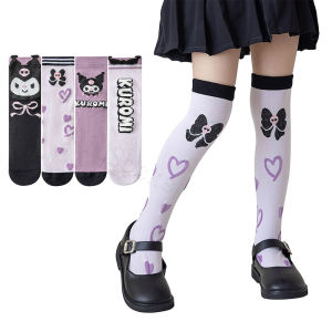 Breathable sweat absorbent girls stockings kids bug-proof light cartoon socks mesh comfort calf socks
