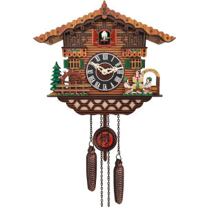 Wooden Cuckoo Bird Wall Clock Simple Cuckoo Clock Alarm Clock Clock Creative Decoration Wall Clock Gift
