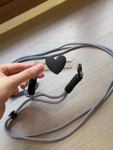 Dây Đeo Điện Thoại Hình Trái Tim Xanh 20cm Đa Năng Chống Rơi Kẹp Giữ Điện Thoại Dây Đeo Cổ Di Động Tiện Dụng Cho Du Lịch Và Mua Sắm