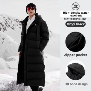 Kelme | Extended Thigh-length Hooded Thermal Quilted Coat