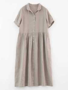 Đầm Dáng Rộng Thiết Kế Phong Cách Nhật Bản Giảm Béo Mùa Hè Cho Phụ Nữ Có Tay Ngắn Và Váy Lớn Dài Áo Thun Chui Đầu