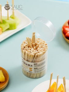 Kẹp Trái Cây Bằng Tre Dùng Một Lần Kiểu Nhật Bản Dụng Cụ Ăn Tráng Miệng Dụng Cụ Ăn Nhẹ Dụng Cụ Ăn Uống Gia Đình