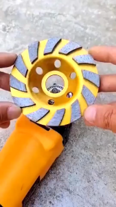 Diamond Cup Wheel 4inch Turbo Batu Mata Gerinda Poles Beton Tembok Polishing Grinding Wheel