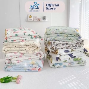 Chăn hè Cotton Đũi M2T BEDDING - mền hè kích thước 2mx2m3 - mềm mịn mát mẻ và thoáng khí