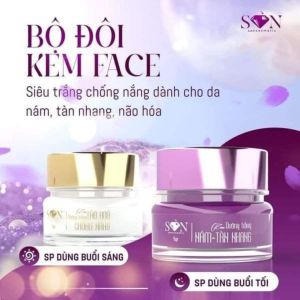 Combo face nám trắng tím son NHILEE NL265 dưỡng da trắng sáng xóa mờ nếp nhăn sạm nám tàn nhang chống nắng an toàn da không bắt nắng 10g
