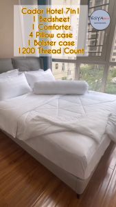 Cadar Hotel 7IN1 Bedsheet with thick comforter King Queen Super Single Size High Quality Bed Sheet Selimut Tebal