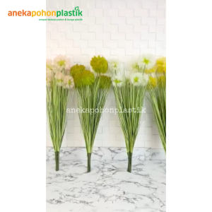 Tanaman Artificial Bunga Hias Bunga Dandelion Kucai Variasi Warna Hiasan Vas Bunga Dekorasi Ruangan Aesthetic