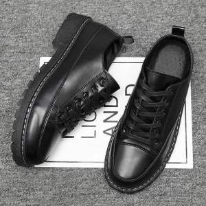 SEPATU PANTOFEL FORMAL PRIA DOCMART KASUAL TERBARU SEPATU KULIT FANTOFEL OXFORD HITAM
