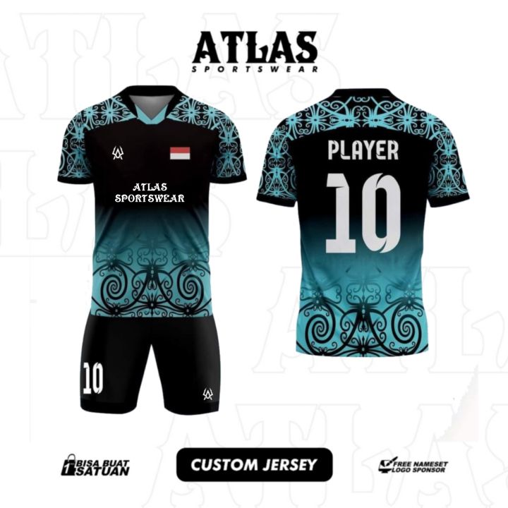 Jersey Football Custom Free Nama Nomor Dan Logo Full Dri