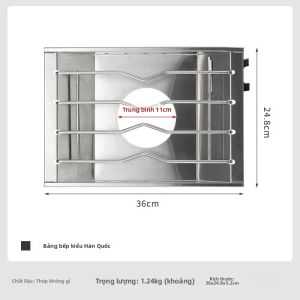 Campingmoon | CAMPINGMOON CK-25PG Khung Tấm Lò Chống Gió Bằng Thép Không Gỉ Phong Cách Hàn Quốc Dành Cho Cắm Trại IGT Một Thiết Bị Không Có Thiết Bị Đánh Lửa