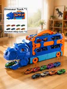 BABYSHOME | New Dinosaur Track Transforming Sliding Toy Car
