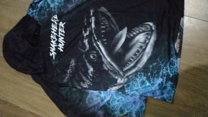 Jersey Motif Ikan Snakehead Hunter dengan Logo Custom + Free Name Set