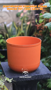 POT BUNGA TANAMAN CITRA JAYA PLASTIK NORDIC TABUNG 25 BAHAN LENTUR - CJP 25 NORDIC