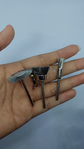 set 3pcs mata bor sikat kawat baja stainless wire brush mini grinder as 3mm