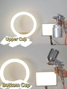 K3 Spray Gun Spet Cat Angin Mesin Kompresor F75 Tabung Atas 400ml 750ml Alat Spet Semprot Cat Tabung Atas Alat Semprot Cat Mobil Motor